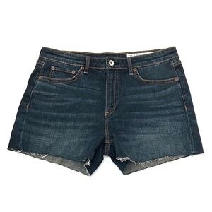 Rag & Bone Drea Low-Rise Short denim cutoff frayed hem Jean shorts size 27